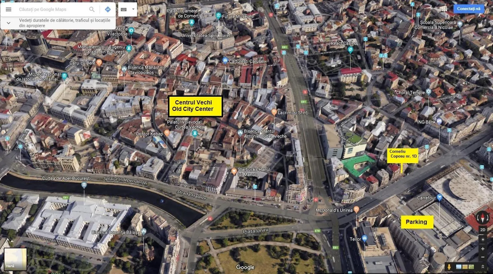 Domum Unirea, Across The Street Of Old City Center Bucarest 0*,